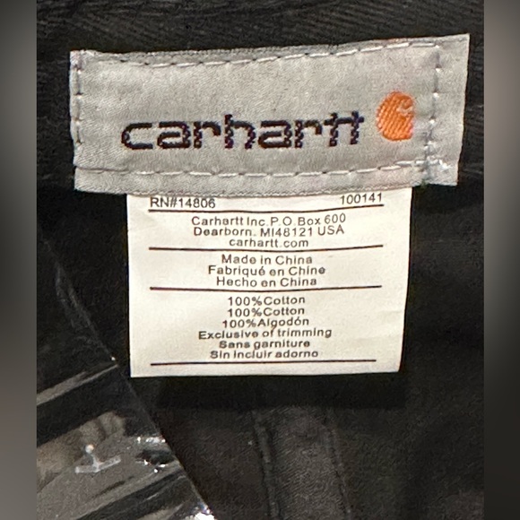 CARHARTT Black Canvas Hat - NWT - Picture 4 of 7